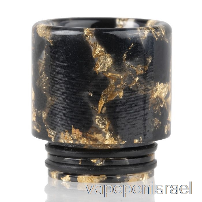 חד פעמי Vape Israel 810 פאייטים שרף טפטוף קצה זהב שחור